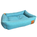 PET-À-PORTER  moderna cama para perro modelo Denim, Comoda y resistente, color Aqua, medidas a elegir