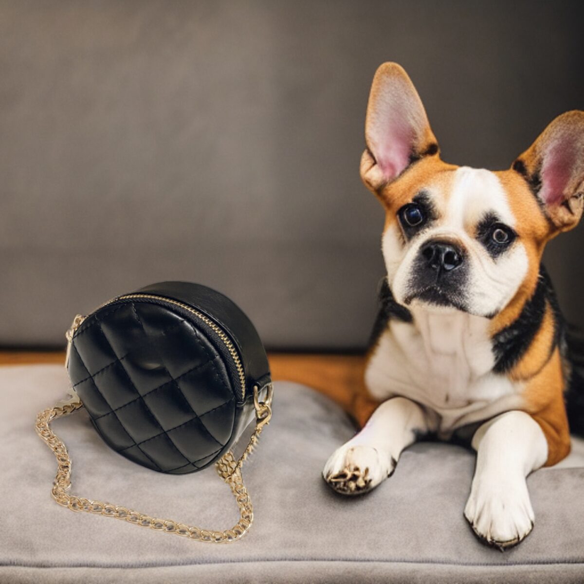 Bolsa para mascota lujo color negro - Imagen 3